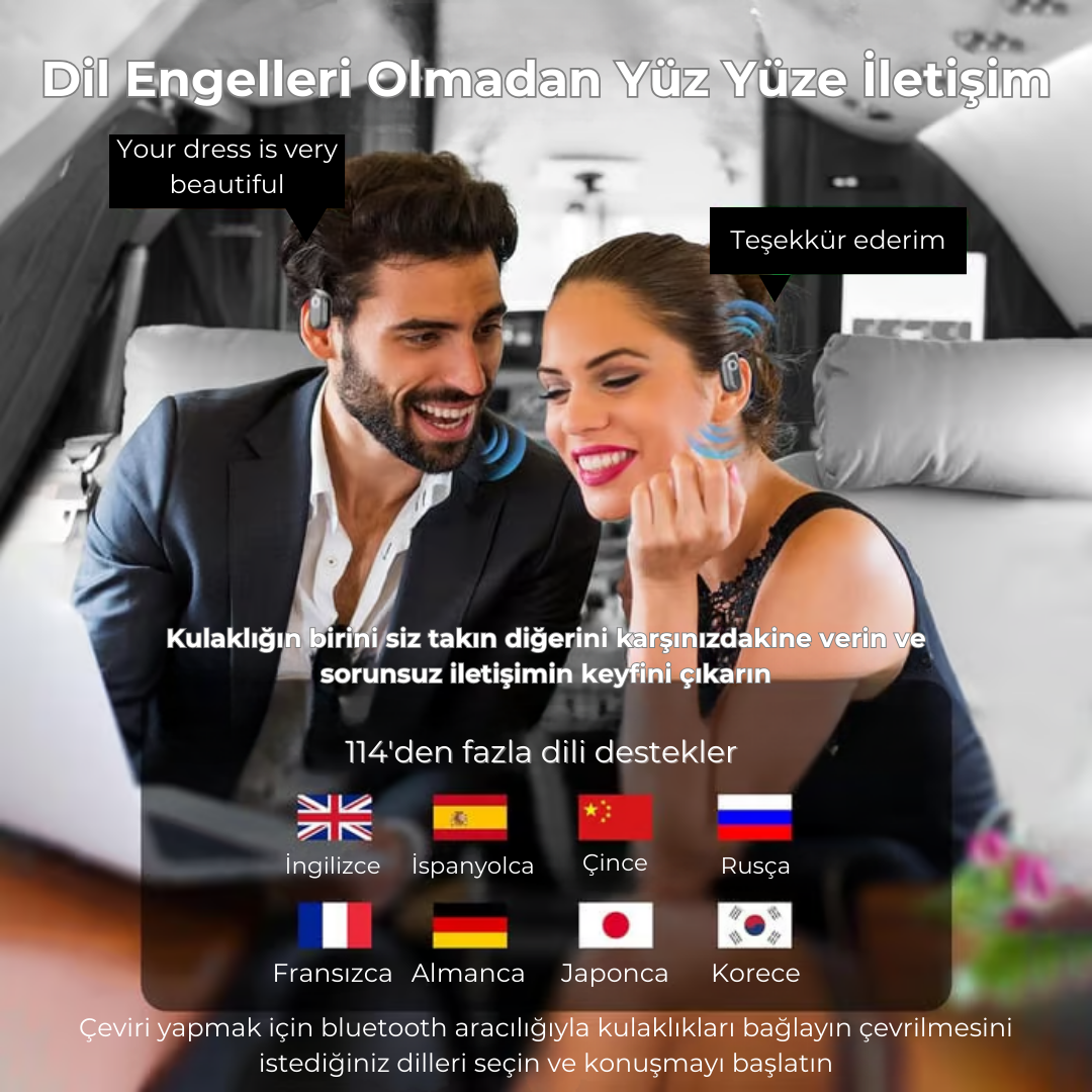 Echo Link +114 Farklı Dilde Çeviri Yapan Kulaklık